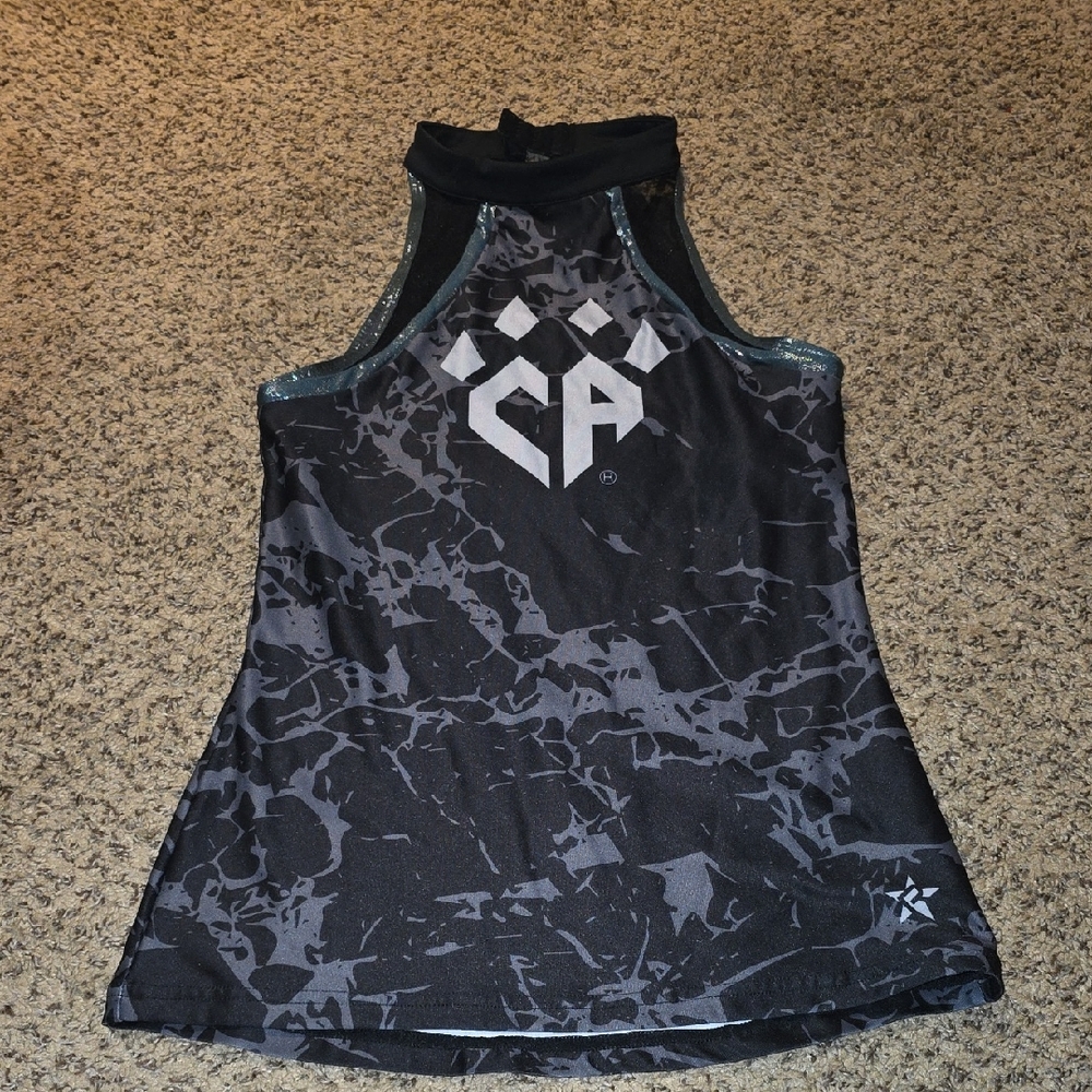 Rebel Athletic Black and Gray Cheer Athletics
